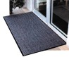 Carpette d'entrée de marque Chevron, 5/16 po en polypropylène gris foncé.