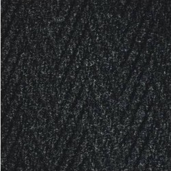 Carpette d'entrée de marque Chevron, 5/16 po en polypropylène gris foncé.