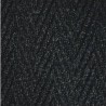 Chevron entrance carpet, 5/16 in made of charcoal gray polypropylene.