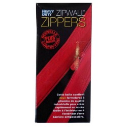 Set of 2 7'(2.1 m) long zipper to seal the entrance of containment area without limiting the flow. Set includes hooks & knife
