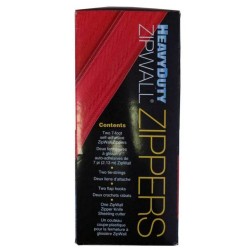 Set of 2 7'(2.1 m) long zipper to seal the entrance of containment area without limiting the flow. Set includes hooks & knife