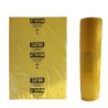 Statutory bilingual yellow bag for asbestos waste. Allows safe transportation of hazardous waste to landfills. 3 mils, 26"x40"