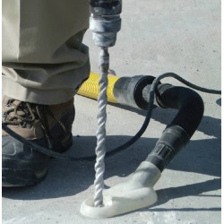 BitBuddie rubber dust shroud for drills with a hole saw 3.5 cm in diameter. Ideal for general construction and renovation work.