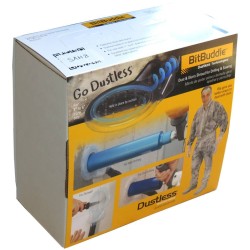 Capteur de poussière pour perceuse avec un emporte-pièce (diamètre 4 à 10 cm). Idéal pour la construction et la rénovation.