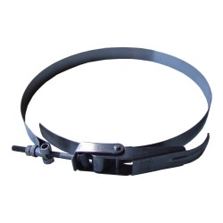 Hose clamp of a diameter of 10 in designed for PREDATOR 750 filtration systems