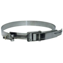 Hose clamp of a diameter of 12 in designed for HEPA-AIRE and BULLDOG filtration systems