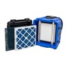 Purificateur d’air portable Predator 750 à 3 vitesses. Débit de 200 à 750 cfm pour chantier de désamiantage & de décontamination
