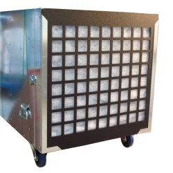 Purificateur d’air portable HEPA-AIRE deluxe à 2 vitesses. Débit de 1300 cfm ou 2000 cfm pour désamiantage et décontamination