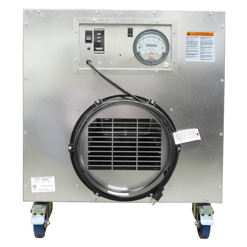 HEPA-AIRE portable air scrubber with airflow of 1300 or 2000 cfm. Ideal for asbestos abatement & decontamination workzone