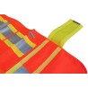 Veste de circulation orange fluo, ajustable M-XXL, CSA Z96 classe 2, 100% polyester, 4 poches.