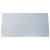 White tacky mat with 120 polyethylene disposable tacky sheets. Cleans shoe soles. 18"x 45”. 4 x 30 sheets.