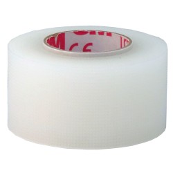 Transpore breathable hypoallergenic adhesive tape. Dimensions: 1-in. x 30-ft./2.5 cm x 9 m