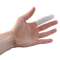 Latex finger cots, large, 288/box.