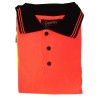 Chandail de signalisation orange de style Polo, CSA Z96-09, classe 2 niveau 2