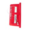 CATO™ red HDPE manual pull station cover with acrylic window, for flush-mounted pull stations.