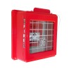 CATO™ red HDPE manual pull station cover with acrylic window, for flush-mounted pull stations.
