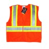 Fluorescent orange safety vest, CSA Z96 class 2, 100% polyester