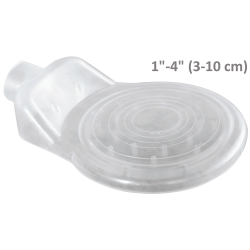 Capteur de poussière pour perceuse avec un emporte-pièce (diamètre 4 à 10 cm). Idéal pour la construction et la rénovation.