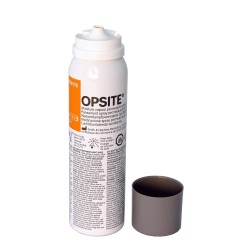 OpSite transparent spray-on dressing, 100 ml bottle.