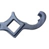 Combination spanner wrench key for fire hose and water valve, 1.5 to 3 inch