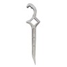 Combination spanner wrench key for fire hose and water valve, 1.5 to 3 inch