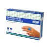 Elastic blue plastic detectable bandages, 2.2 x 7.5 cm (3/8 x 3 in), 100/box.