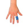 Blue fabric detectable bandages for knuckles, 3.8 x 7.5 cm (1.5 x 3 in), 50/box.