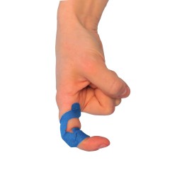 Pansements en tissu bleu détectables pour articulations, 3.8 x 7.5 cm (1.5 x 3 po), 50/bte.