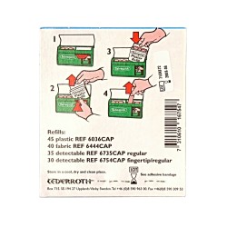 6 recharges de 36 pansements en plastique pour distributeur Salvequick (PS120)