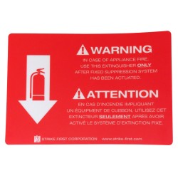 Portable fire extinguisher 1.6 gallons, type AK, ULC 2AK, with wall hook. Ideal for commercial kitchens and restaurents.