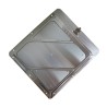 Aluminum holder with clip, 10-3/4 in X 10-3/4 in.