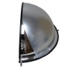 Acrylic half dome convex mirror, for 180-degree view in a T-intersection.