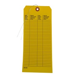 Carte d'inspection pour douche d'urgence