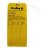 Bradley inspection tag for emergency showers and wash stations