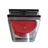 Clear water-resistant polycarbonate cover for surface-mount manual fire alarm pull station.