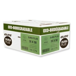 Sacs à poubelles extra-résistants, 35 X 50 pouces, noirs, 100/bte, pliés un à un.