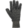 Jersey glove whit knit wrist color salt and pepper, pk / 12 unit