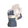 Endura® cowgrain leather and cotton fitters gloves, Gunn cut, with 4” bandtop cuff. Sold by the pair.