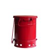 Container for oily or solvent-soaked rags, 6 gallons, with pedal, FM, UL, OSHA approuved.