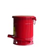 Container for oily or solvent-soaked rags, 6 gallons, with pedal, FM, UL, OSHA approuved.