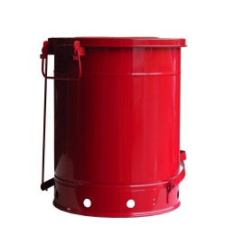 Bidon pour chiffons imbibés d'huiles ou solvants, 14 gallons, avec pédale, approuvé FM, UL, OSHA