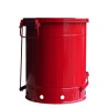 Bidon pour chiffons imbibés d'huiles ou solvants, 14 gallons, avec pédale, approuvé FM, UL, OSHA