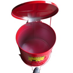 Bidon pour chiffons imbibés d'huiles ou solvants, 14 gallons, avec pédale, approuvé FM, UL, OSHA