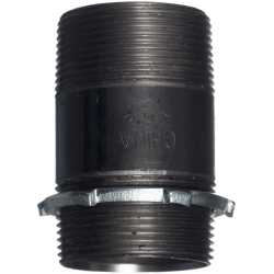 Threaded fitting for horizontal reel