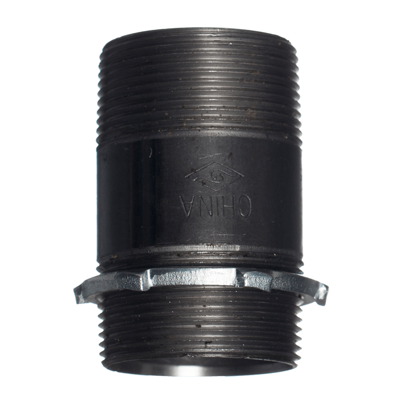 Threaded fitting for horizontal reel