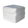 Hydrocarbon absorbent pads, 100 pads by box, absorb 74 oz. per pad. Dimensions: 16 in. X 20 in. X 3/8 in.  