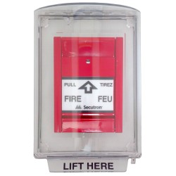 Couvercle Universal Stopper sans alarme locale, mais avec instructions en anglais pour station manuelle encastrée