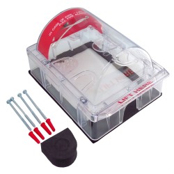 Couvercle Weather Stopper sans alarme locale, mais avec instructions en anglais pour station manuelle en surface