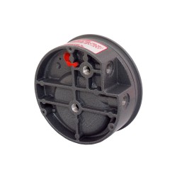 Magnehelic S2000 pressure gauge with scale from 0 to 0.25 inches of water (0 to 60 Pa), to indicate differential pressure