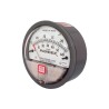 Magnehelic S2000 pressure gauge with scale from 0 to 0.25 inches of water (0 to 60 Pa), to indicate differential pressure